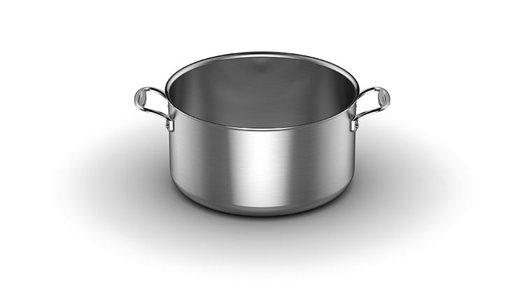 9.5-quart Stock Pot with Lid in 5-ply Stainless Steel » NUCU® Cookware &  Bakeware