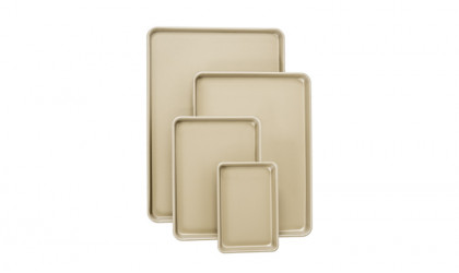 Small Gold-Coated Nonstick Sheet Pan 9.5" x 13" x 1" (2 pack)